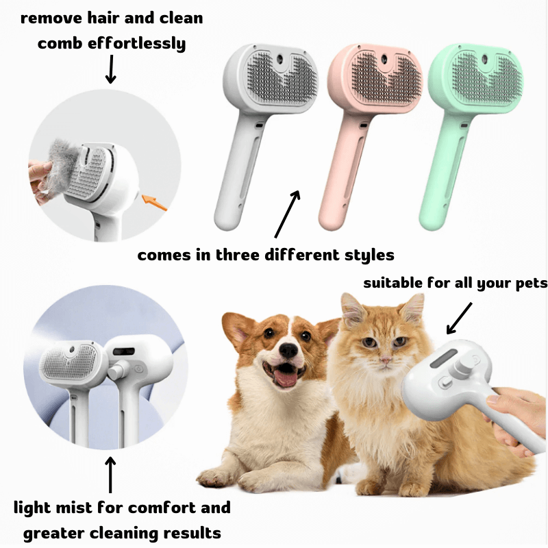 Fluffoff™ Premium Self-Cleaning Spray Comb