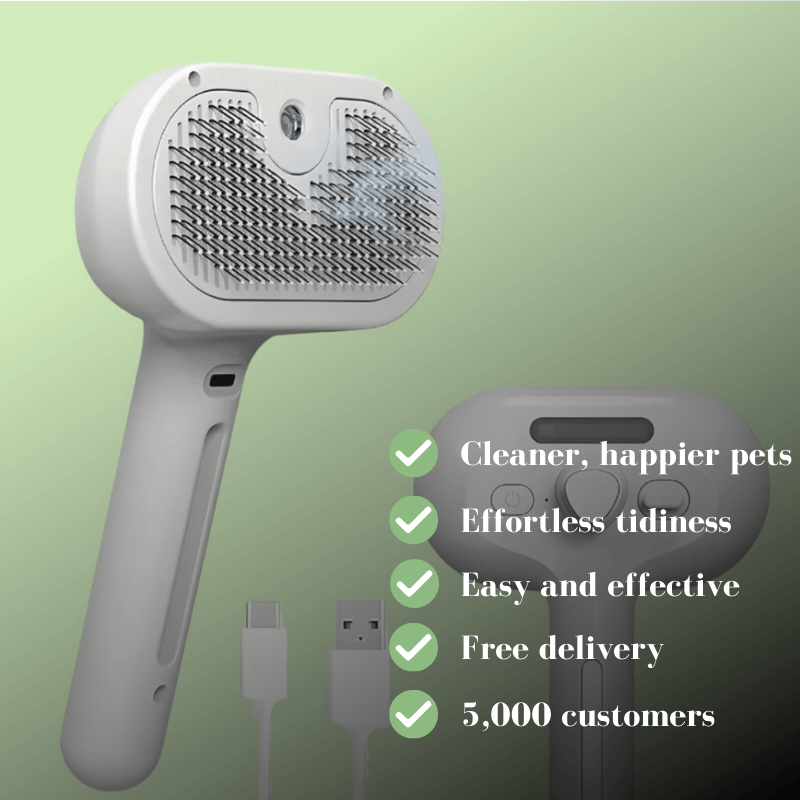 Fluffoff™ Premium Self-Cleaning Spray Comb